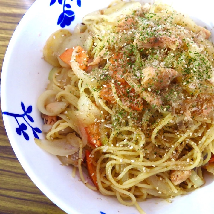 どさんこの心♪鮭のちゃんちゃん焼き風パスタ